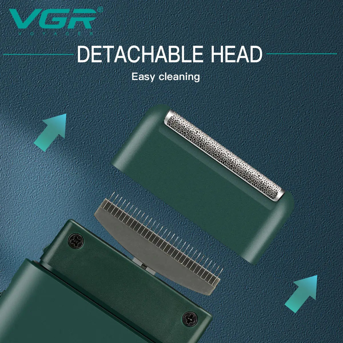 VGR V-390 Mini Cordless Beard Trimmer – Single Blade