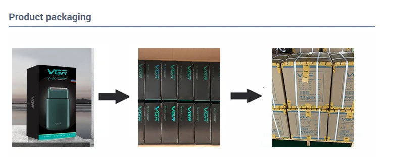 VGR V-390 Mini Cordless Beard Trimmer – Single Blade