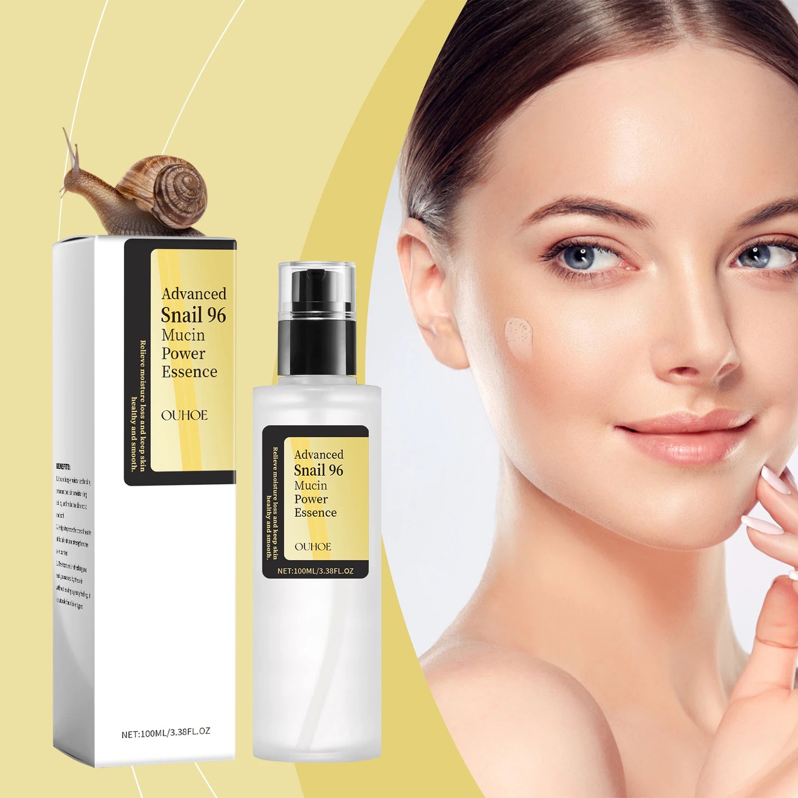 Snail Mucin 96 Power Essence – Anti-Aging & Brightening