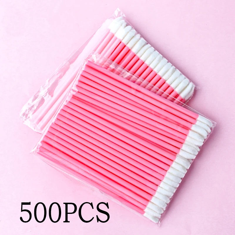 50/1000PCS Lip & Eyelash Brush Applicator Wands