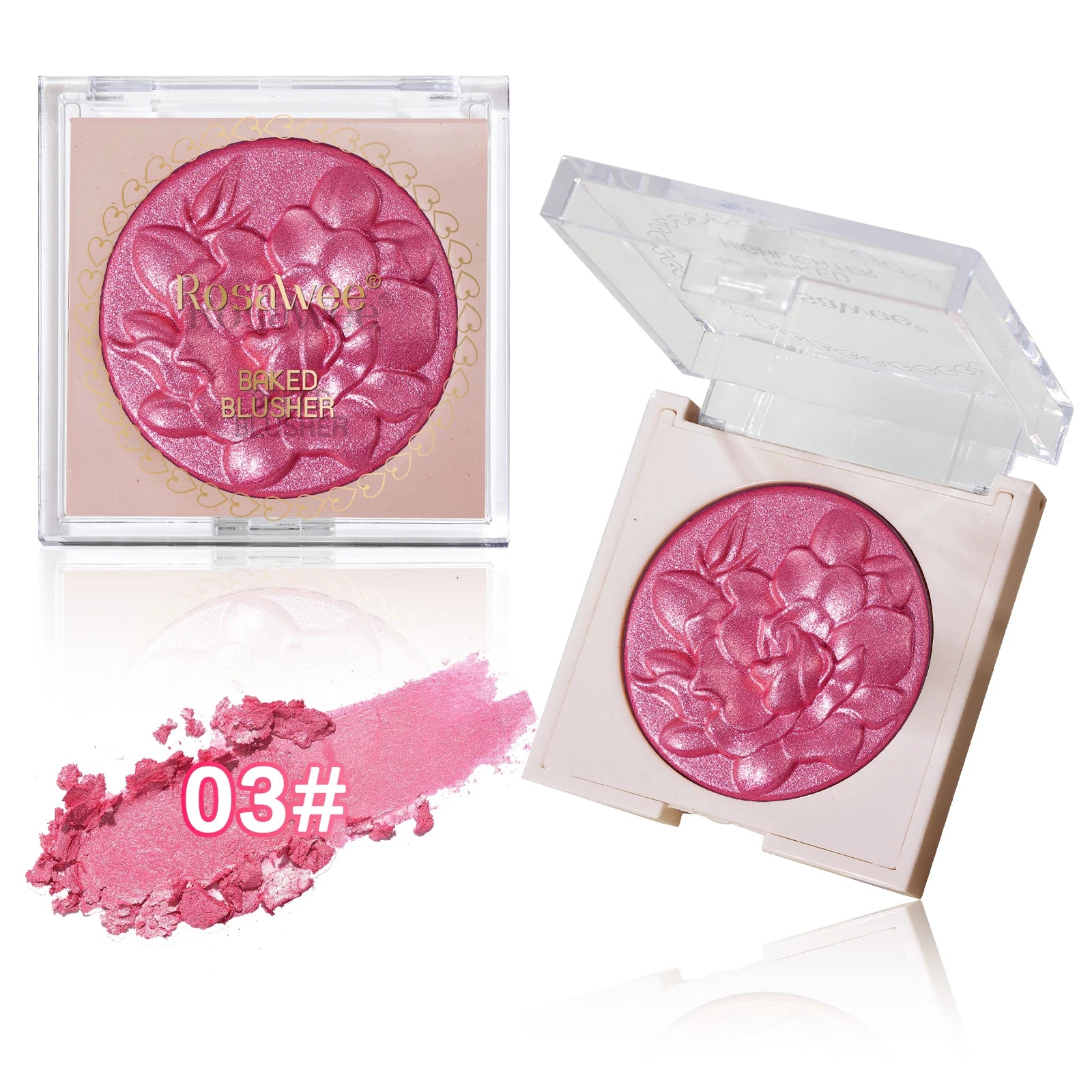 Pearlescent Shimmer Blush – Fine Powder, Single Color