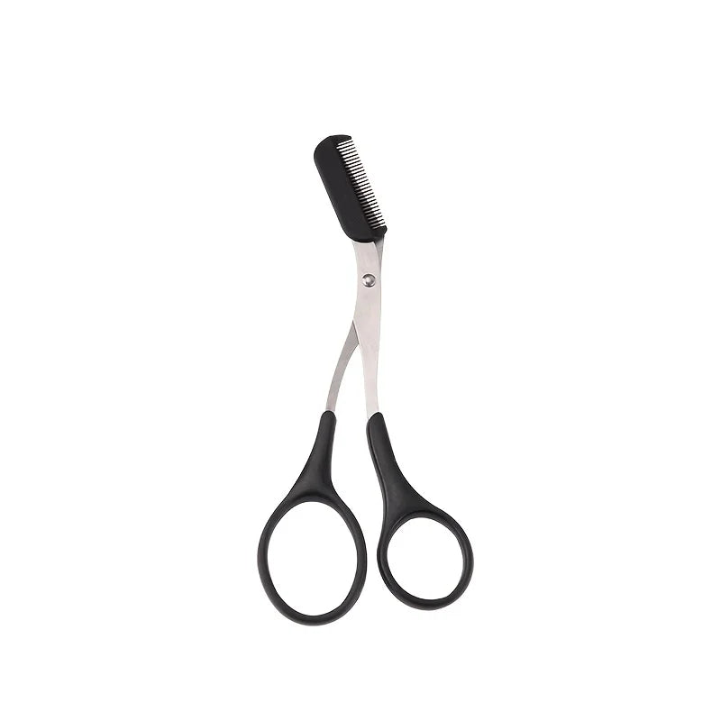 Precision Eyebrow Trimmer Scissors with Comb