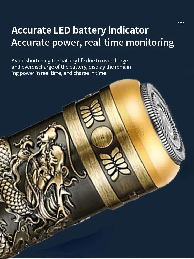 Dragon Head Mini USB Shaver for Men