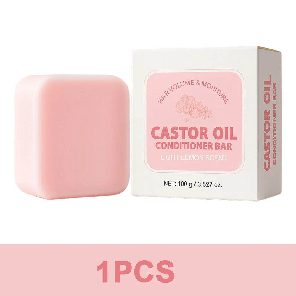 100g Castor Oil Hair Conditioner Bar – Anti-Frizz & Nourishing