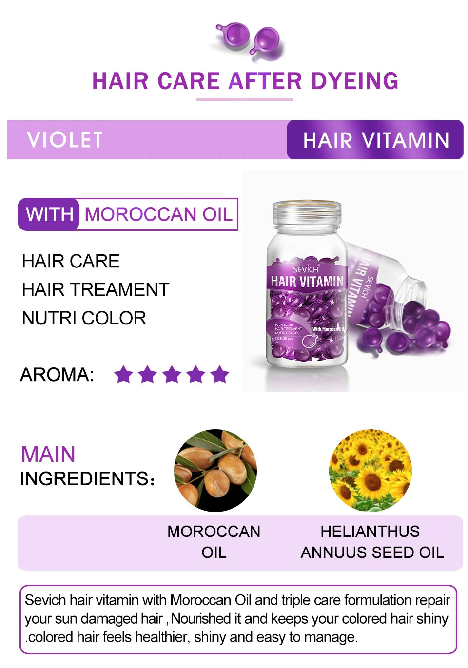Sevich Hair Vitamin Capsules – Repair & Nourish