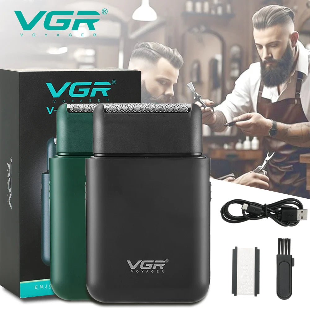 VGR V-390 Mini Cordless Beard Trimmer – Single Blade