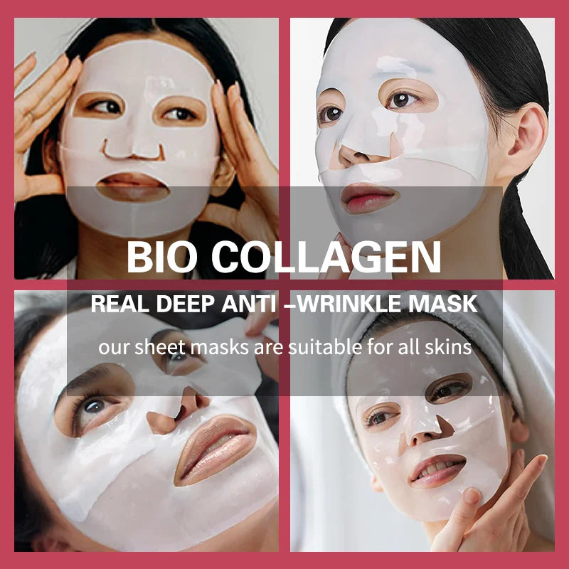 Korean Bio Collagen Face Mask – Hydrating & Anti-Aging