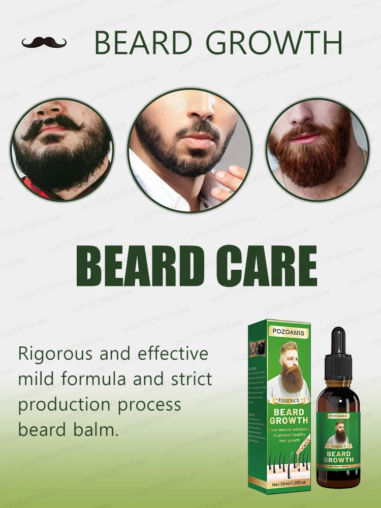 2025 Beard Growth Essence – Fast Hair Growth for Beard, Chest, Legs & Scalp