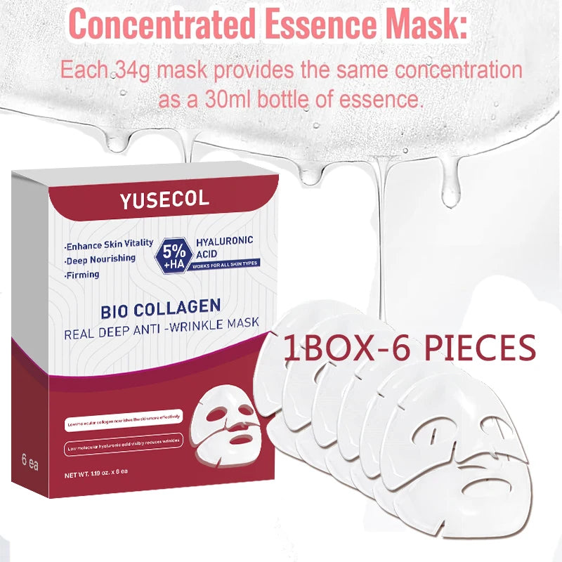 Korean Bio Collagen Face Mask – Hydrating & Anti-Aging