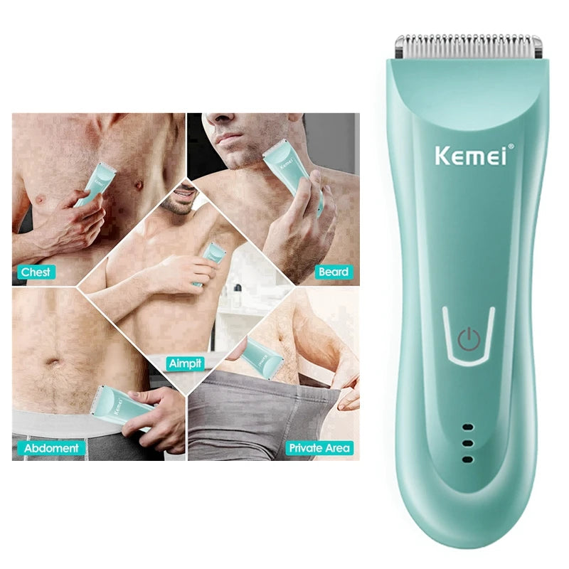 Kemei Wet & Dry Body Trimmer – Men’s Grooming Kit