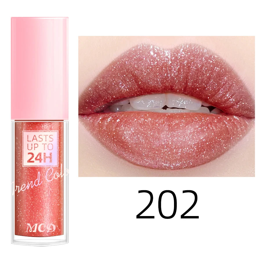 18 Colors Glitter Lip Glaze – Waterproof Liquid Lipstick