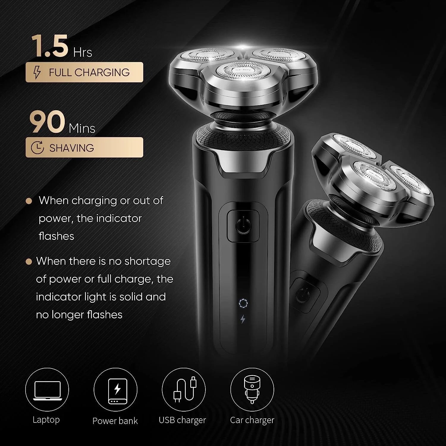 SEJOY 3-in-1 Men’s Electric Shaver & Trimmer