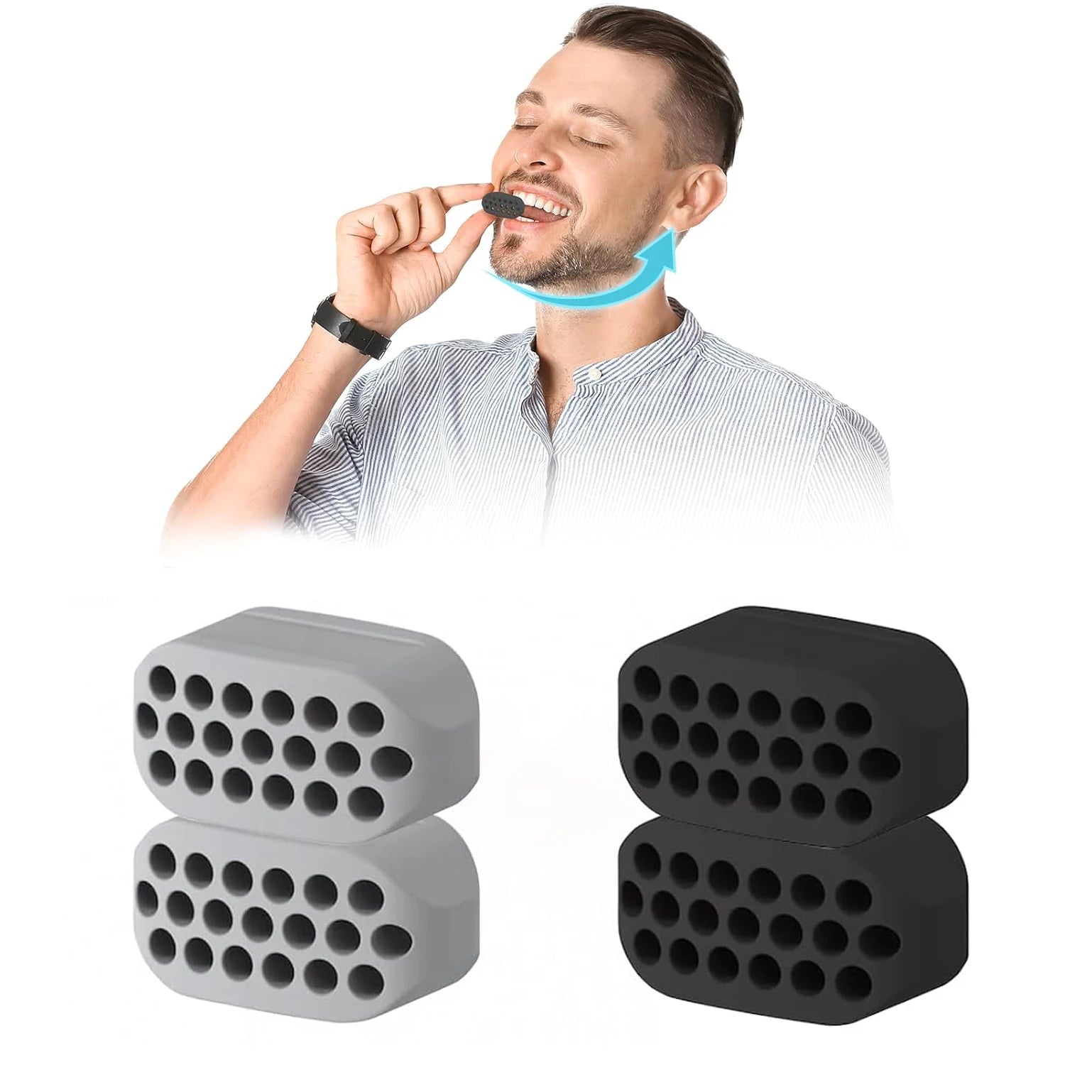 Silicone Jaw Exerciser – Jawline Trainer & Face Slimmer