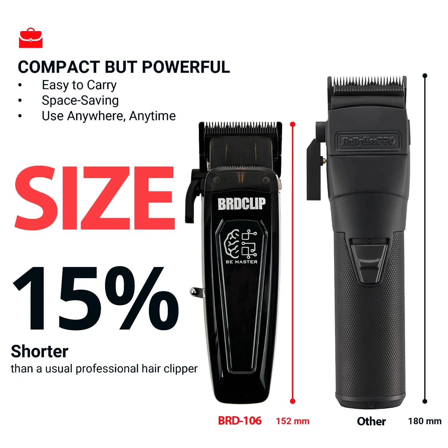 BRDCLIP Professional Hair Clipper – BRD 106 Trimmer