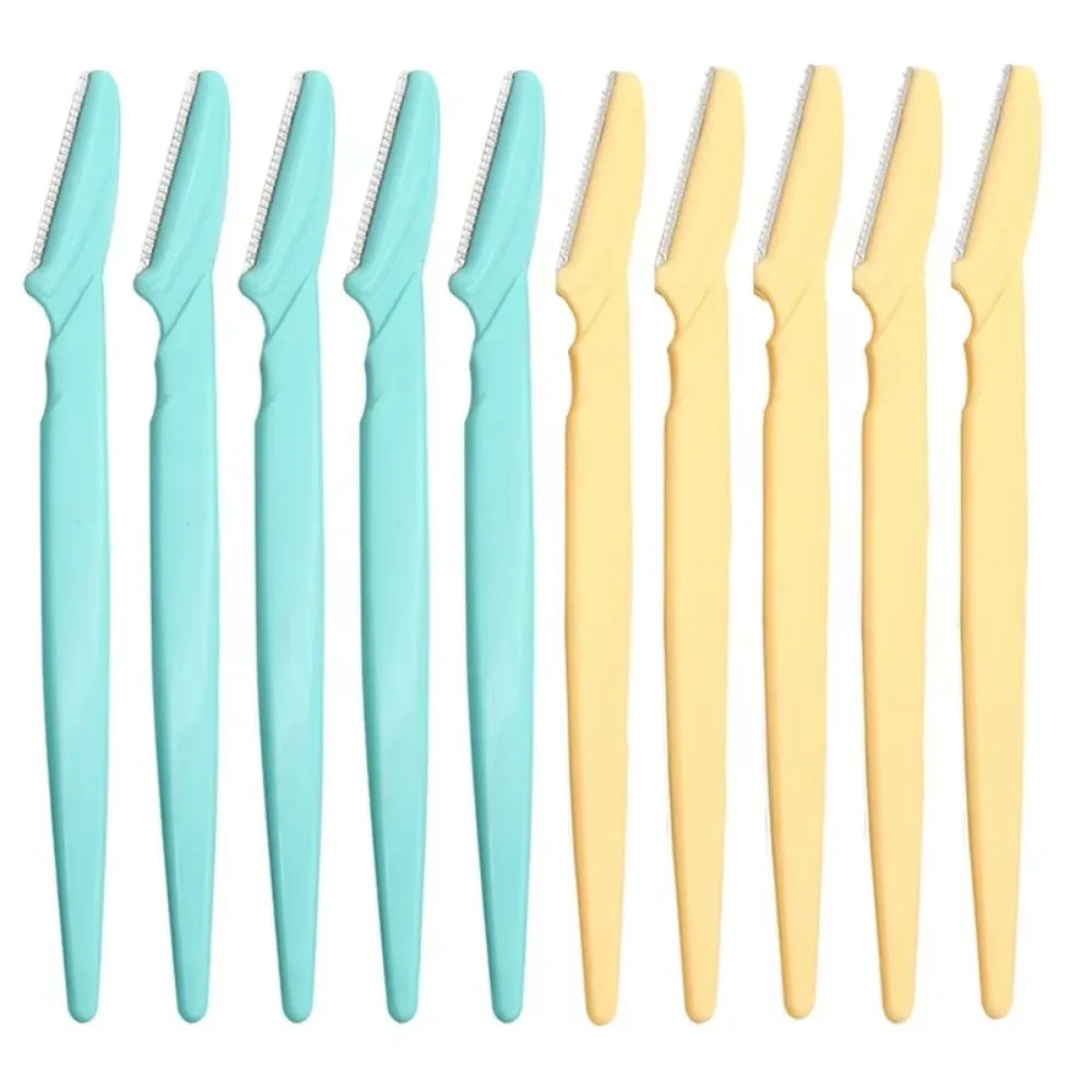 KSHBO Eyebrow & Facial Razor – 10Pcs Dermaplaning Tool