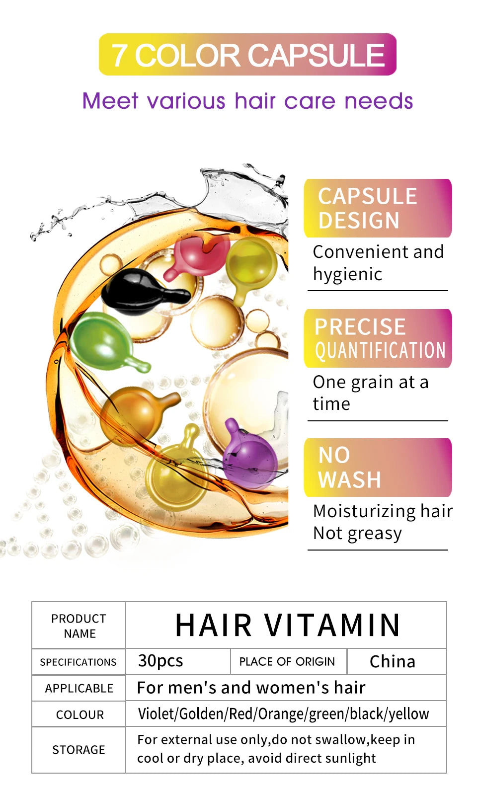Sevich Hair Vitamin Capsules – Repair & Nourish