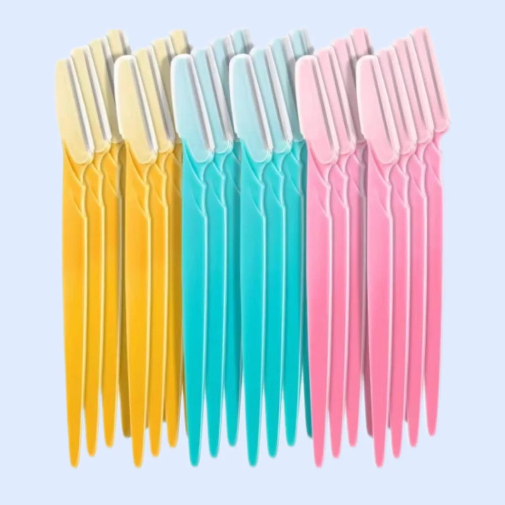 KSHBO Eyebrow & Facial Razor – 10Pcs Dermaplaning Tool