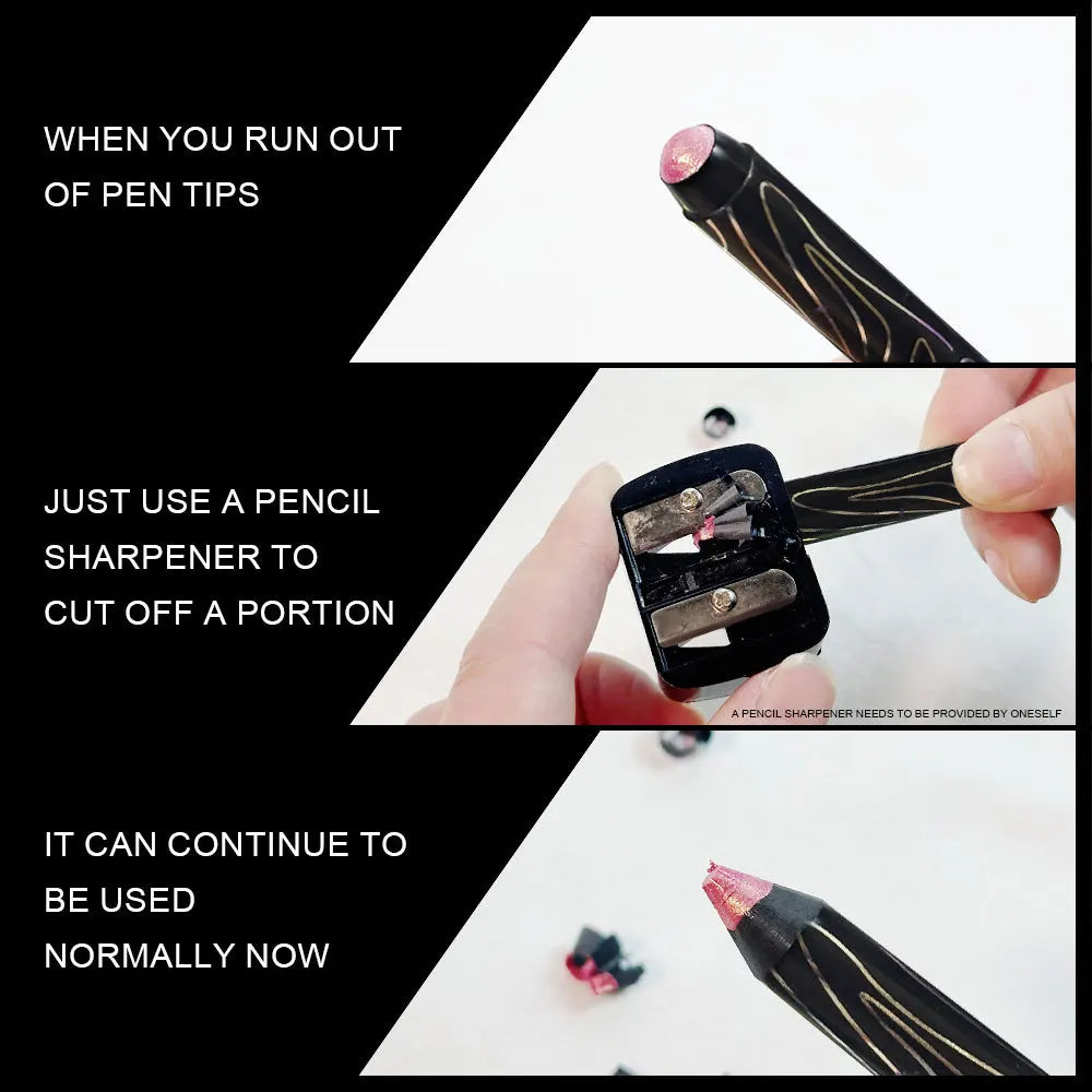 12-Color Glitter Eyeshadow Pencil Set