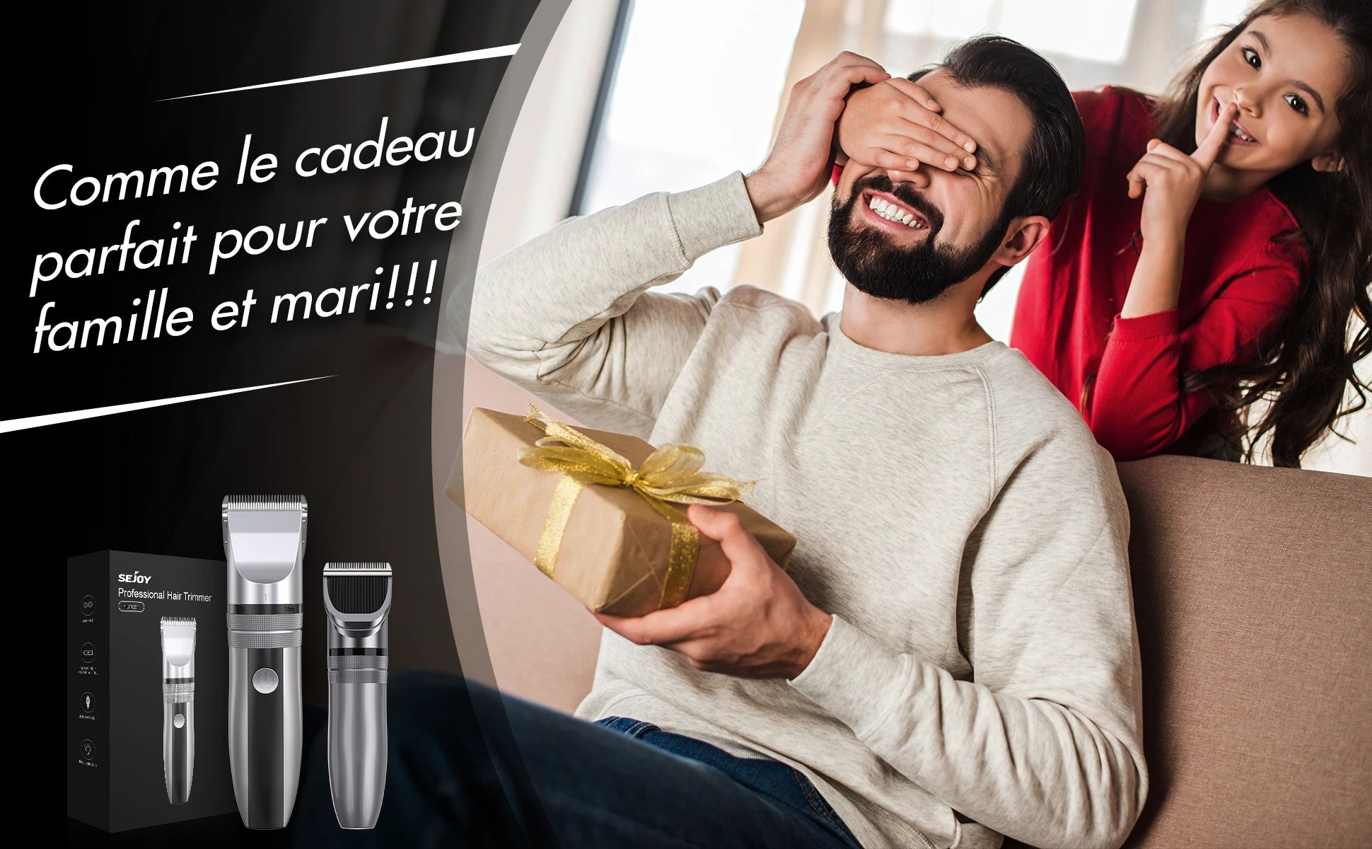 Sejoy Electric Hair Clippers – USB Rechargeable Professional Kit