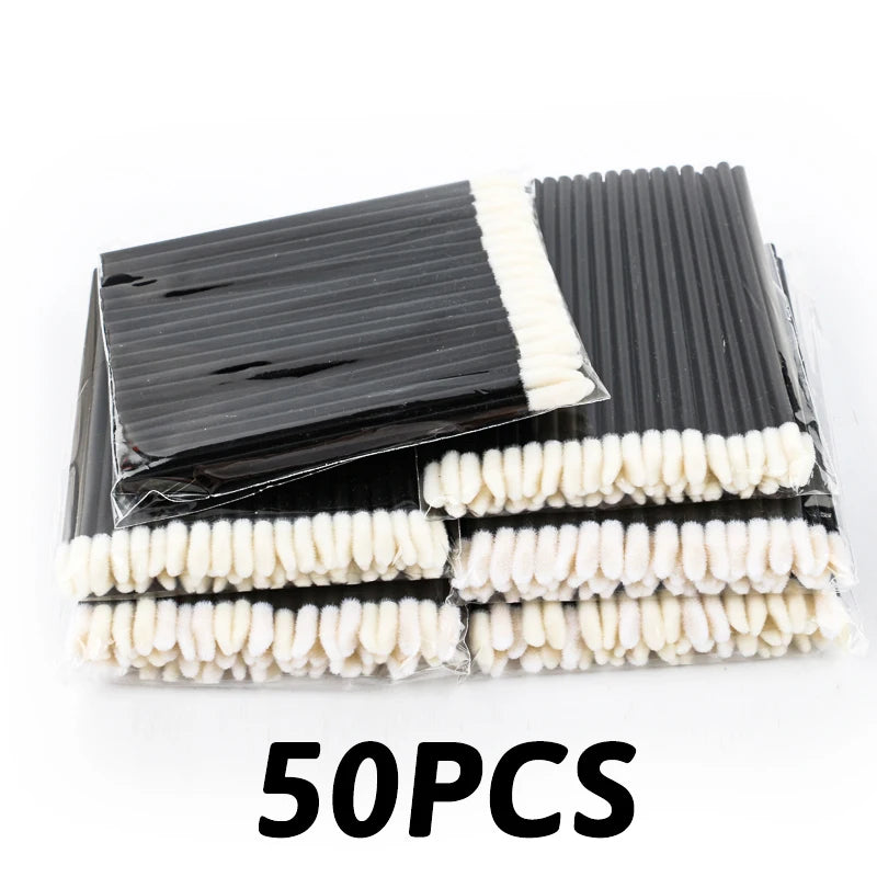 50/1000PCS Lip & Eyelash Brush Applicator Wands