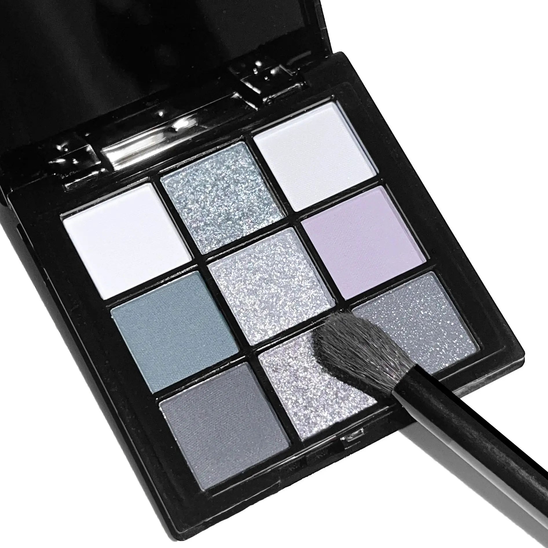 9-Color Smoky Eyeshadow Palette – Gothic Black & Gray