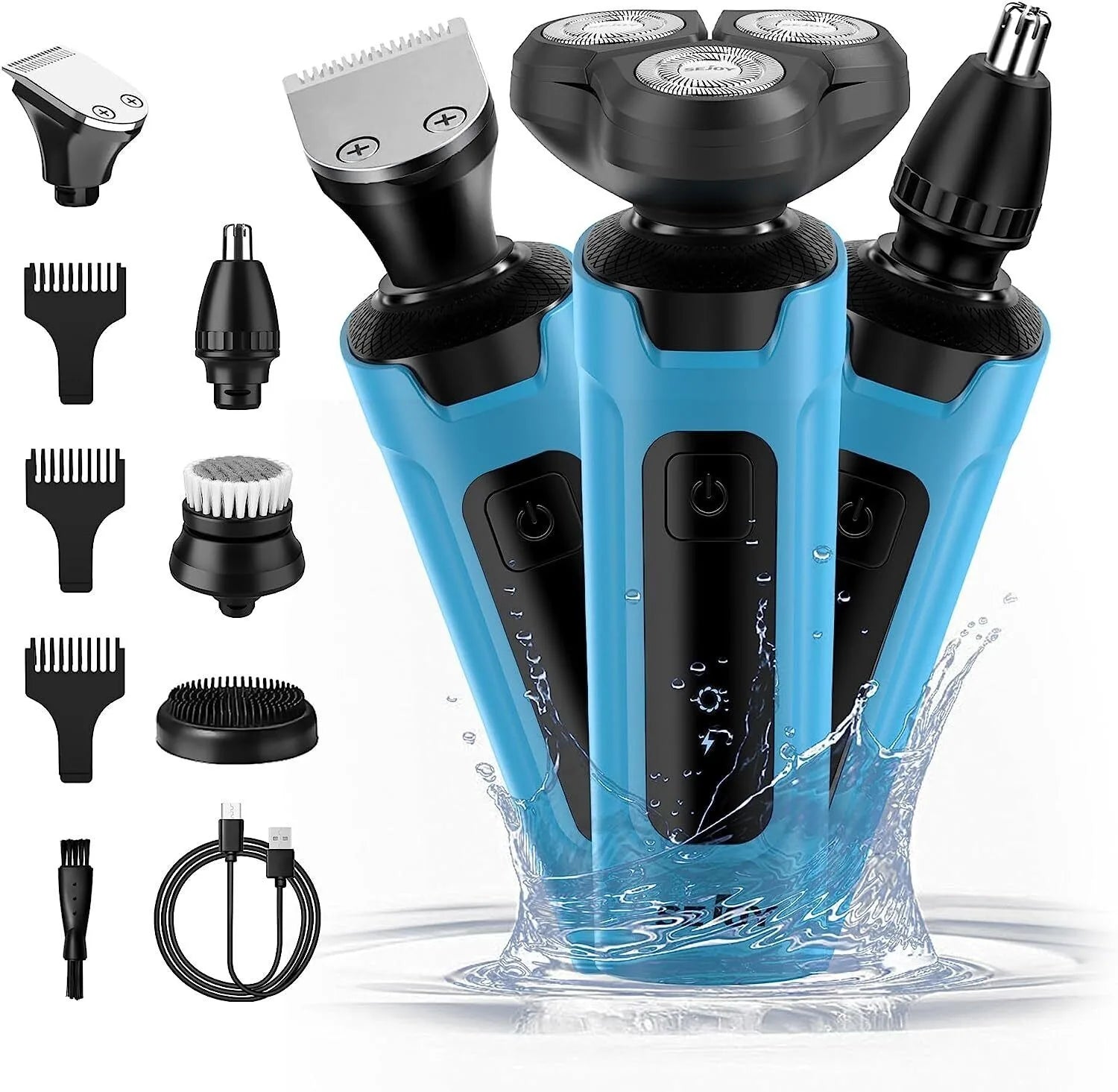 SEJOY 3-in-1 Men’s Electric Shaver & Trimmer