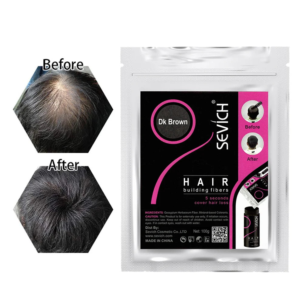 Sevich Hair Fibers – 100g Keratin Hair Building Powder