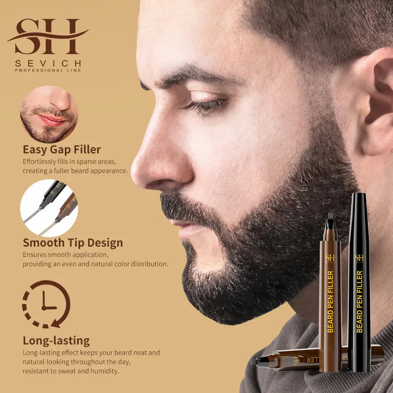 Waterproof Beard Pen Filler – Mustache & Beard Enhancer