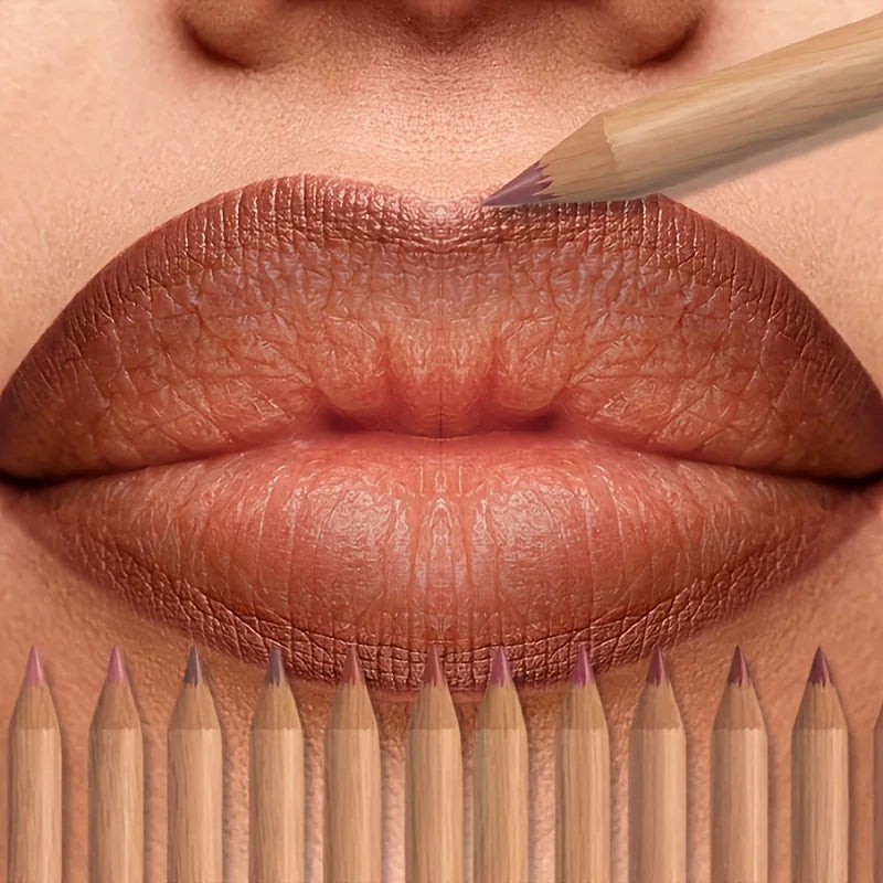 6PCS Velvet Matte Lip Liner Set – Long-Lasting Shades