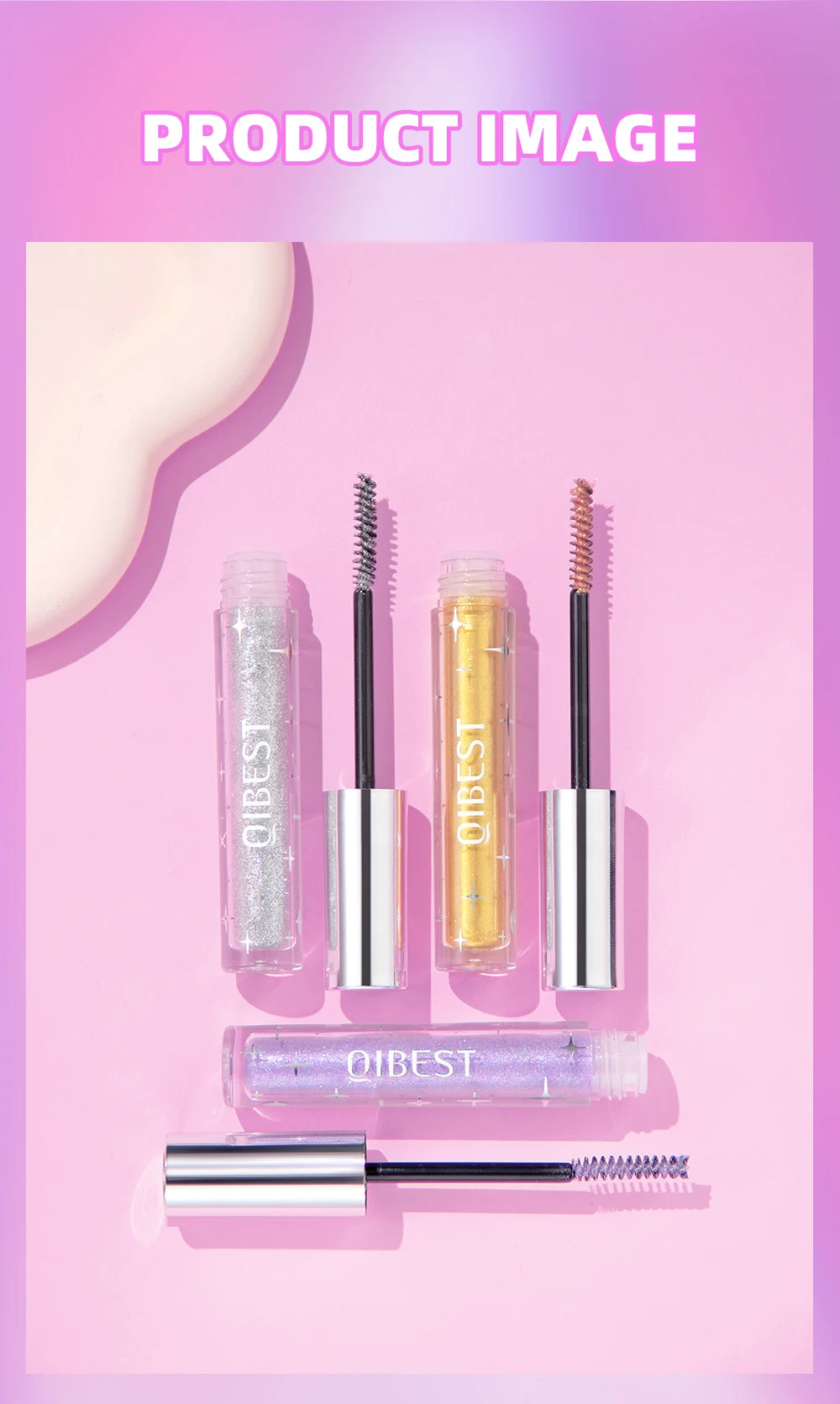 Diamond Glitter Mascara – Long Lasting Curl & Volume