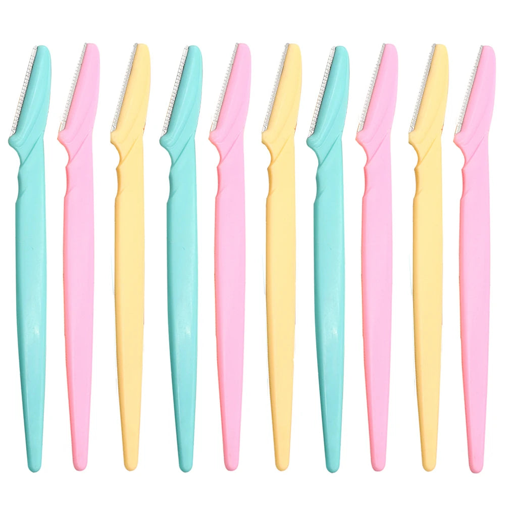 KSHBO Eyebrow & Facial Razor – 10Pcs Dermaplaning Tool