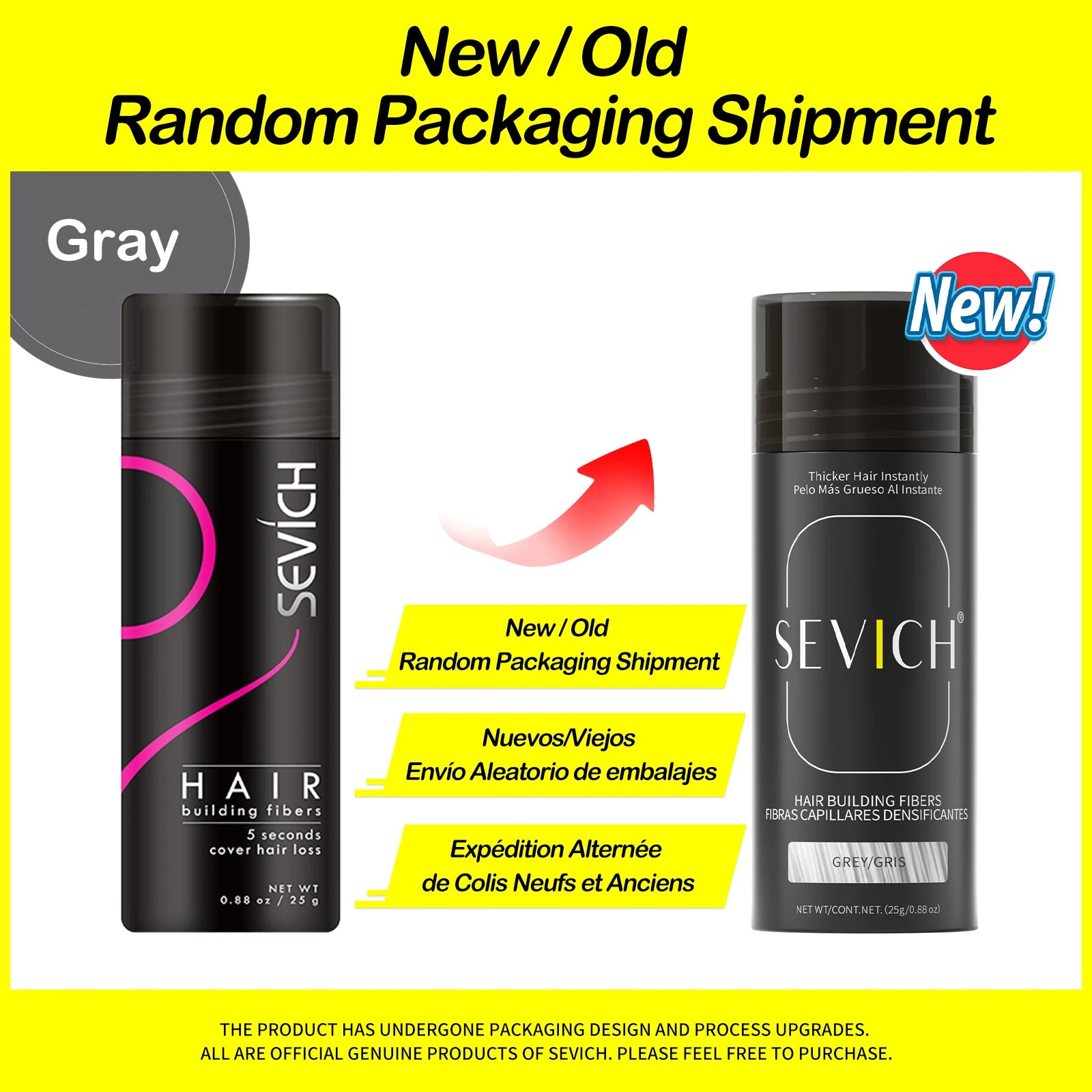 Sevich Hair Building Fibers – 25g Keratin Powder