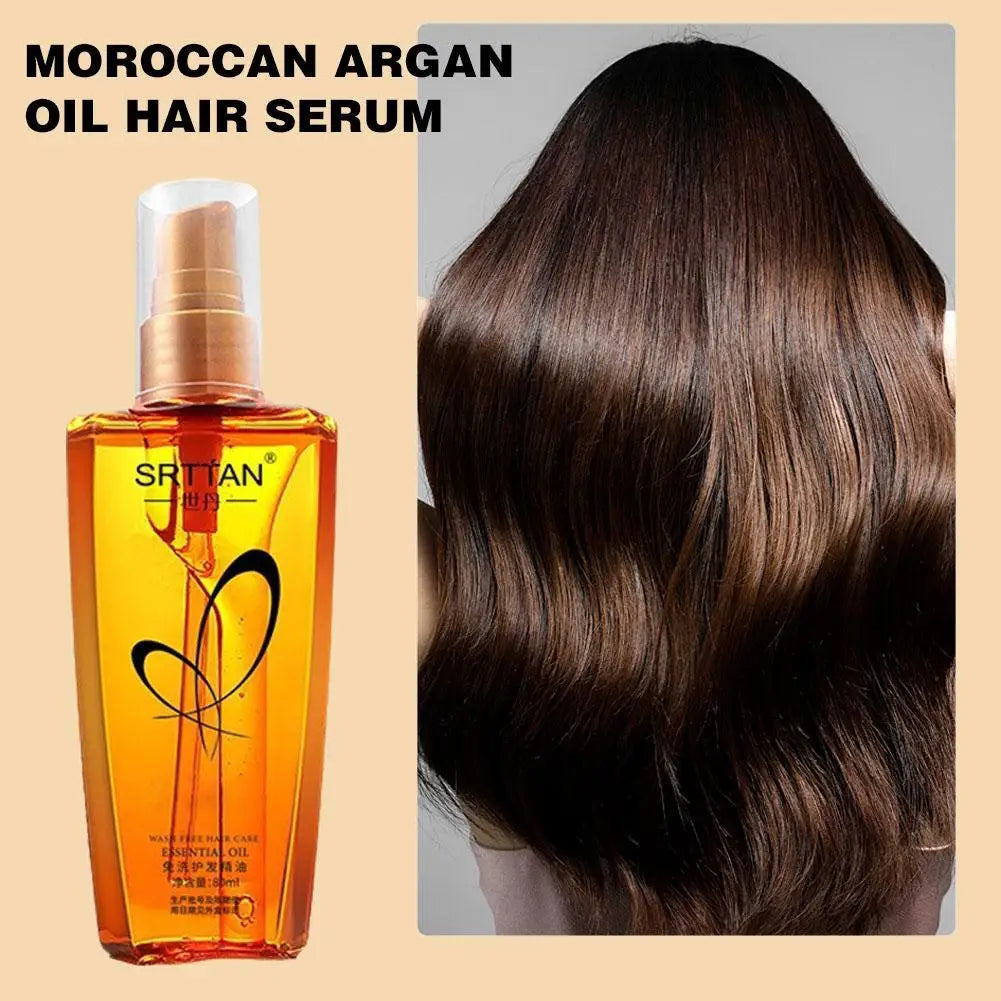 Moroccan Argan Hair Oil Serum – Lightweight Repair & Shine