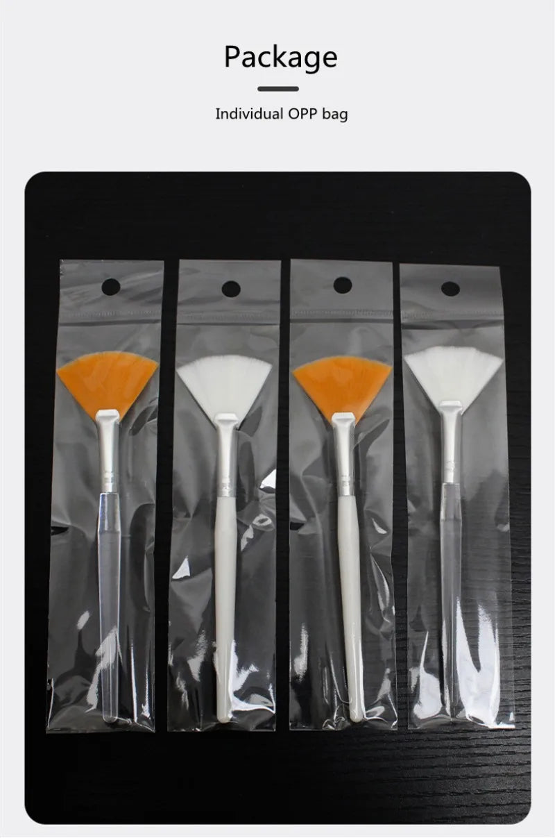 Fan-Shaped Foundation & Mask Makeup Brush – 10/20/50PCS