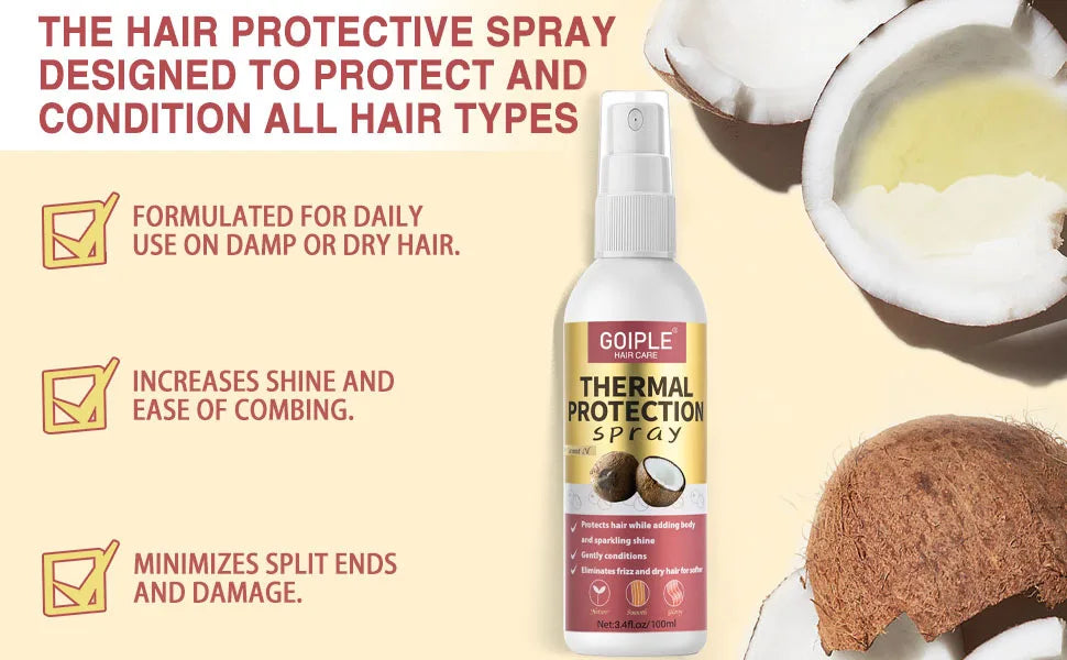 GOIPLE Coconut Heat Protectant Spray