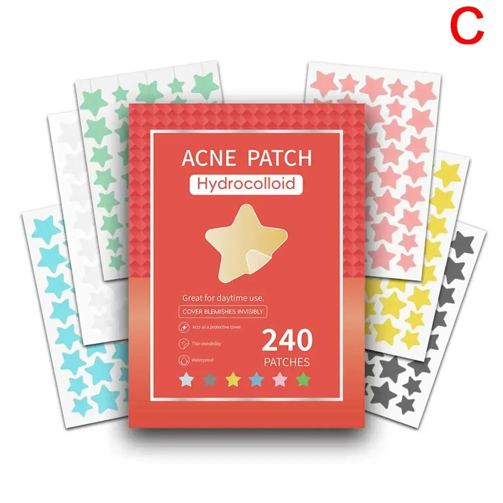 Colorful Star Pimple Patch – Acne Spot Concealer Stickers