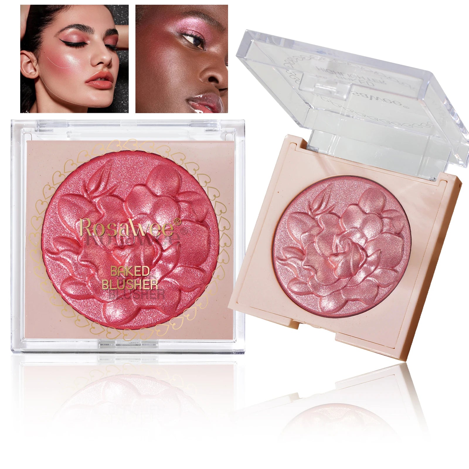 Pearlescent Shimmer Blush – Fine Powder, Single Color