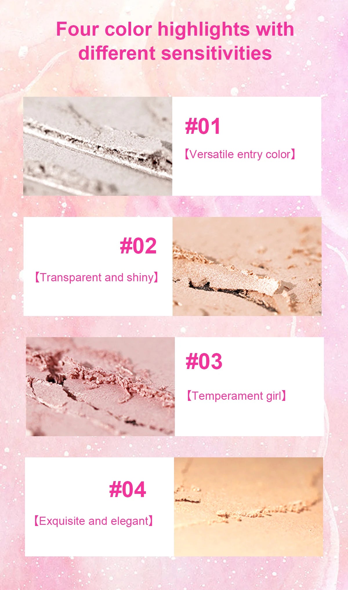 Diamond Highlighter Powder Spray – Waterproof Glitter Bronzer