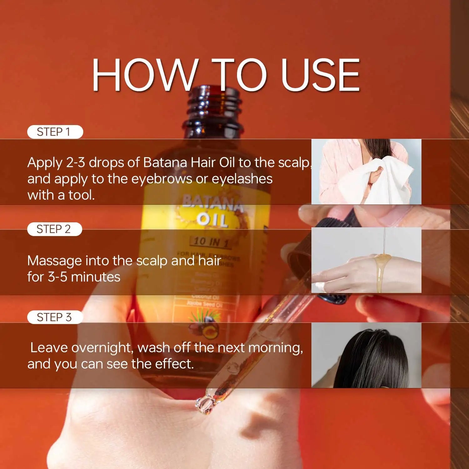 10-in-1 Batana Oil – Hair, Eyebrow & Eyelash Growth