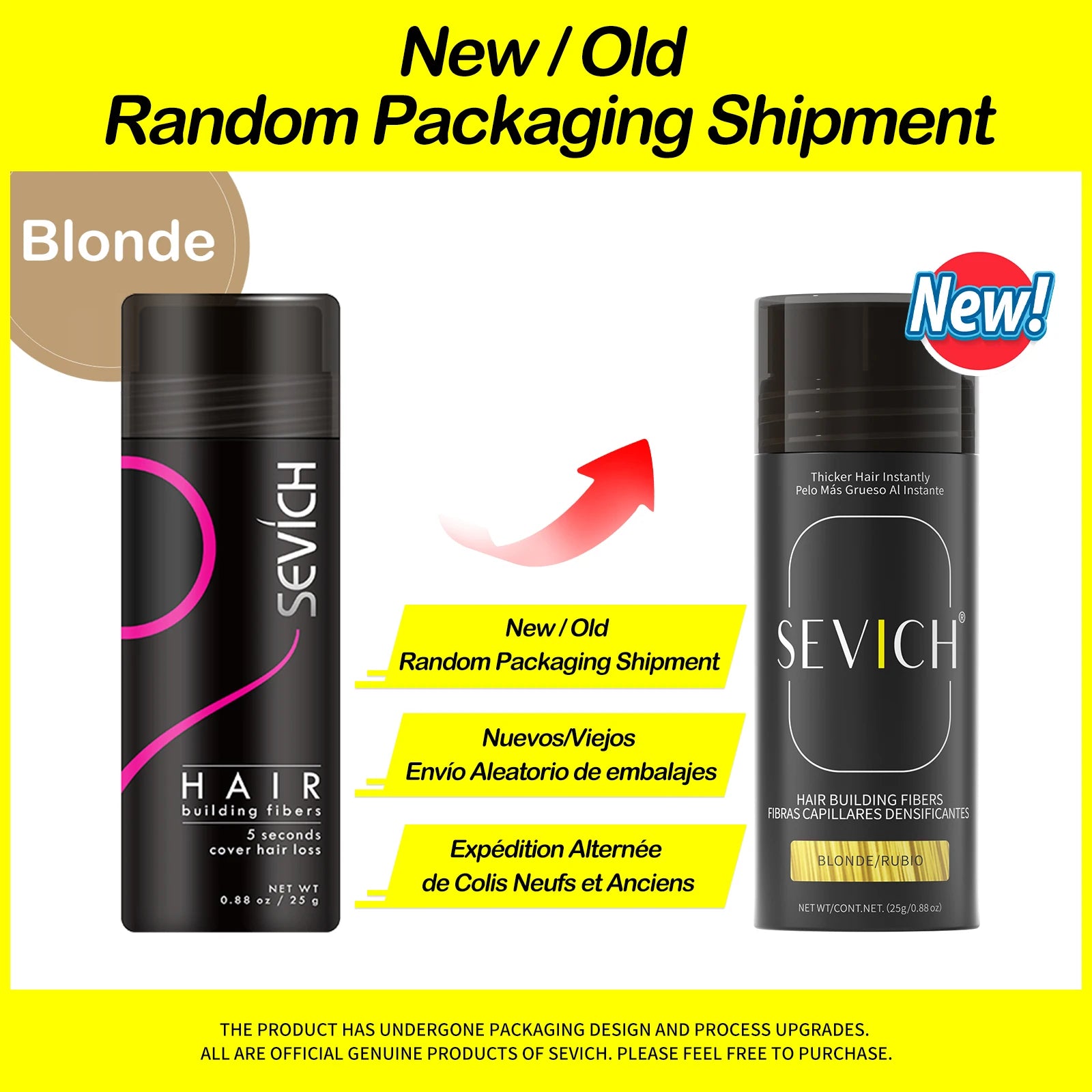 Sevich Hair Building Fibers – 25g Keratin Powder