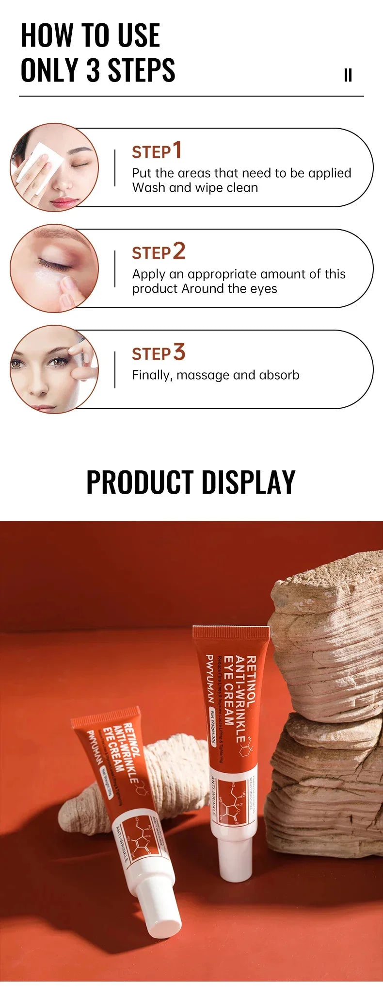 Retinol Anti-Aging Cream – Wrinkle & Dark Circle Care 30g