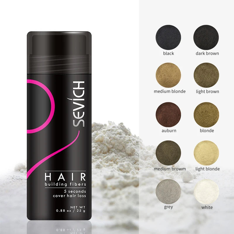 Sevich Hair Building Fibers – 25g Keratin Powder