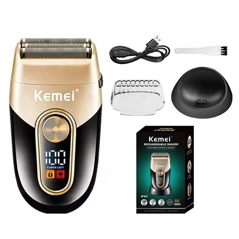 Kemei Rechargeable Hair Clippers – Professional Cordless Trimmer