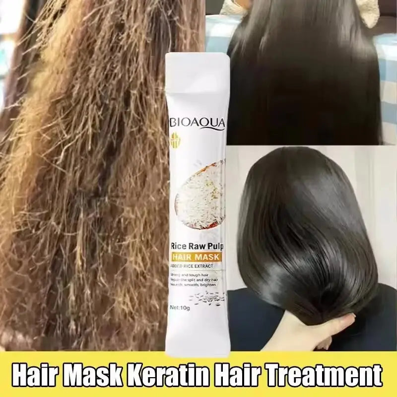 Rice Keratin Hair Mask – 5-Second Repair & Nourishment