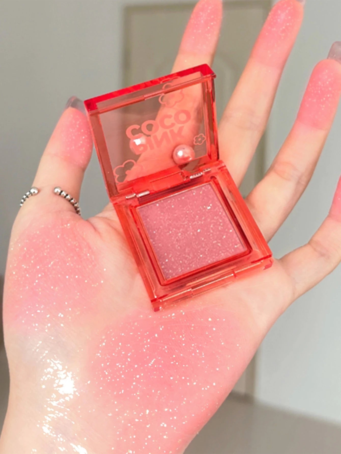 PINKCOCO Soft Shimmer Blush – Multi-Use Single Color