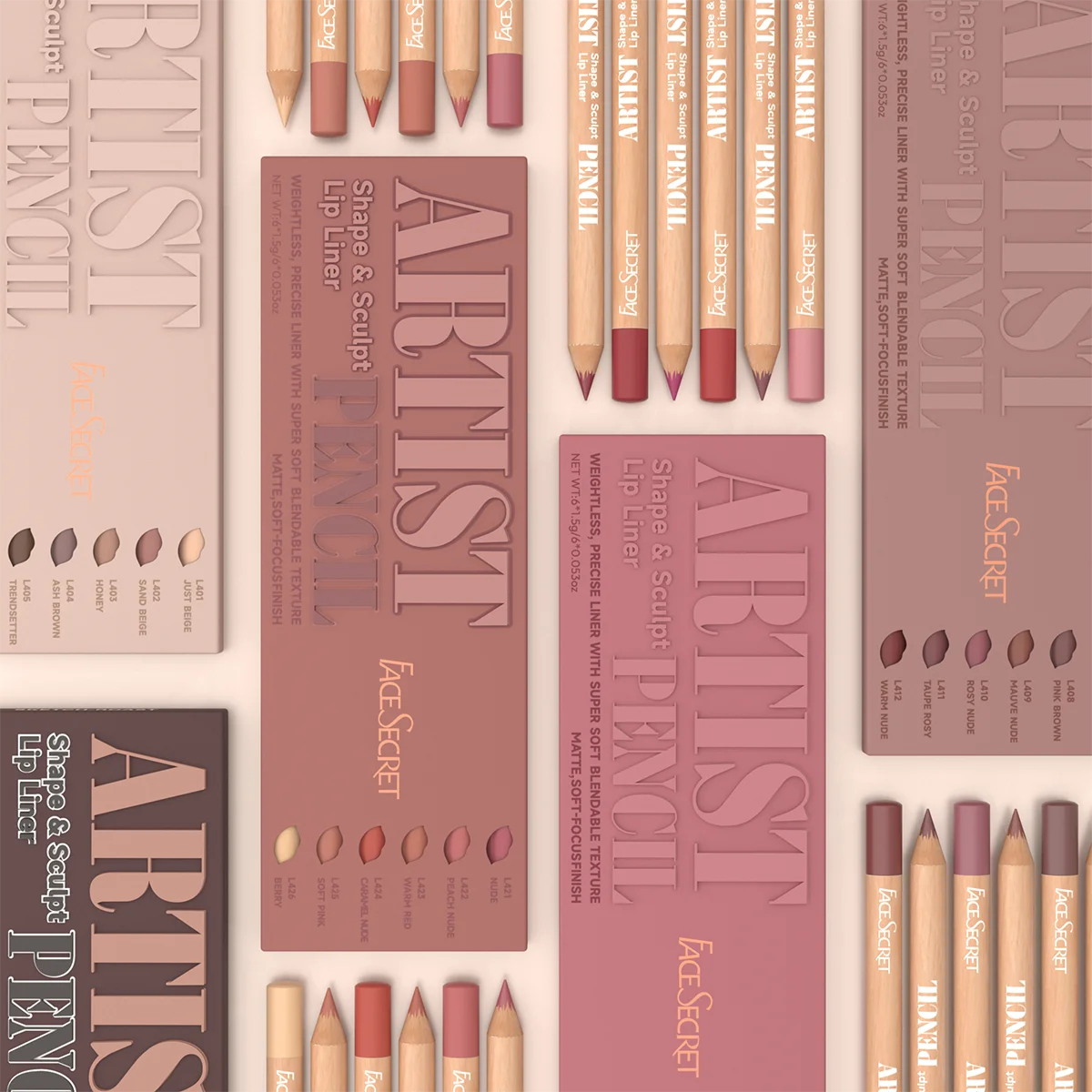 6PCS Velvet Matte Lip Liner Set – Long-Lasting Shades