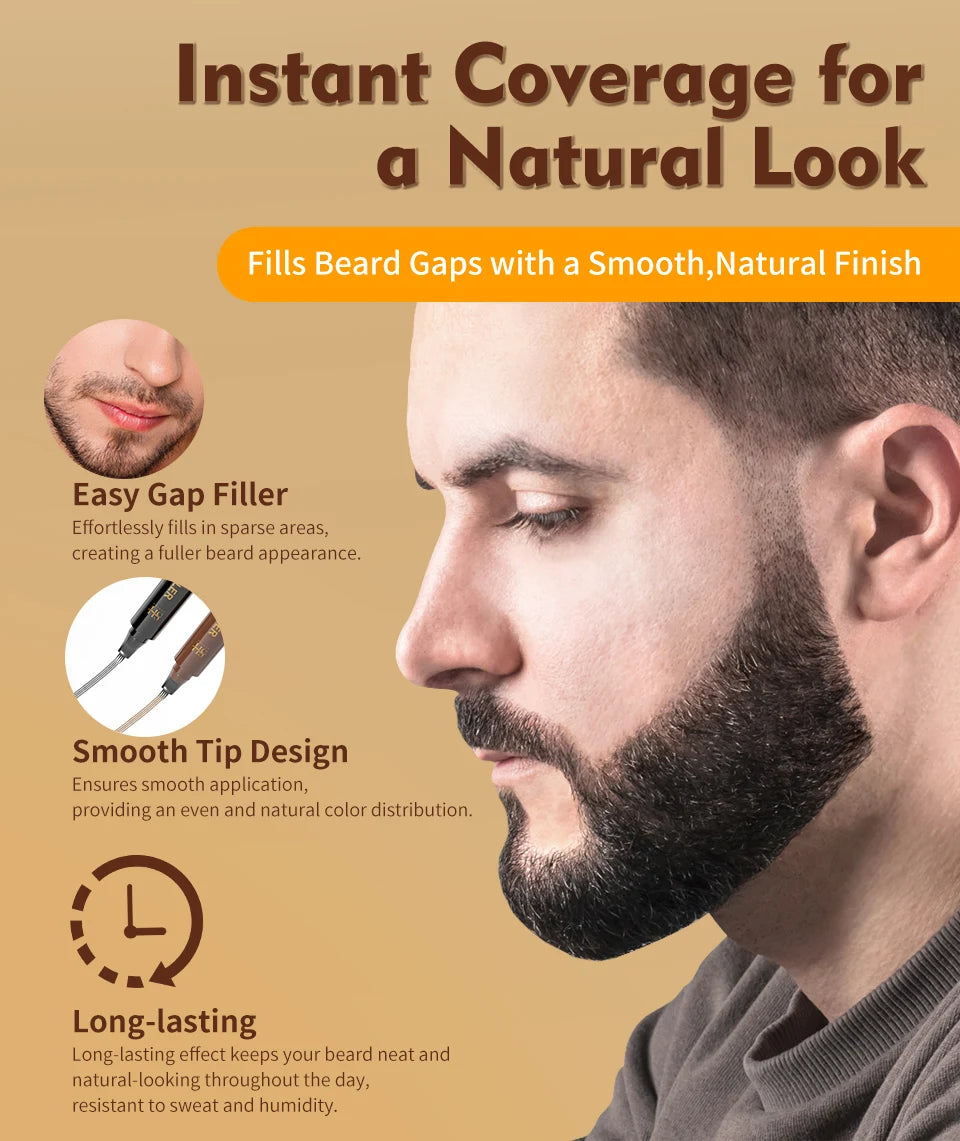 Waterproof Beard Pen Filler – Mustache & Beard Enhancer