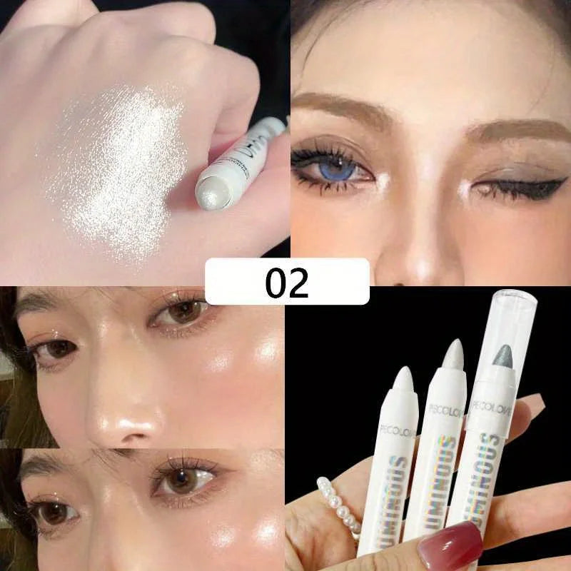 Brightening Highlighter Pen – Waterproof Glitter Eyeshadow Stick