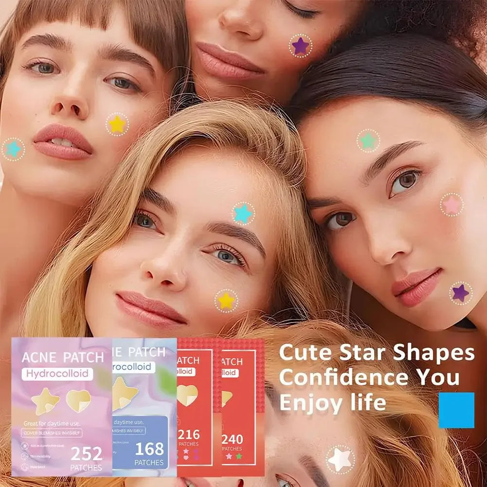 Colorful Star Pimple Patch – Acne Spot Concealer Stickers