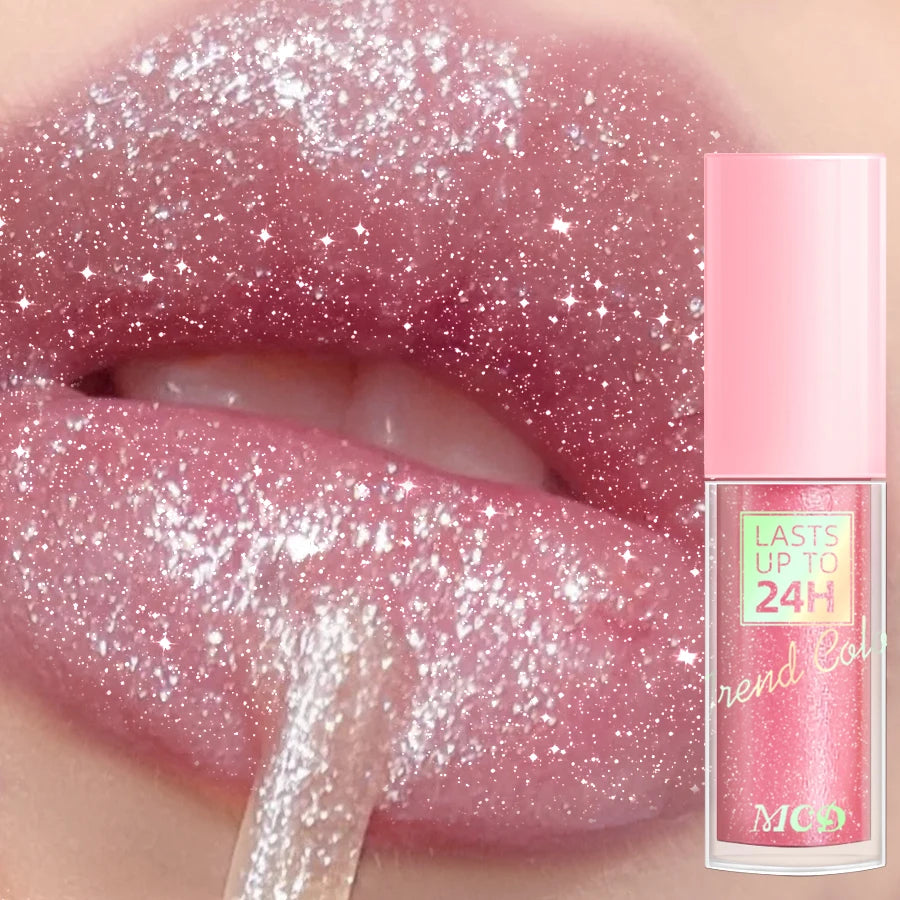 18 Colors Glitter Lip Glaze – Waterproof Liquid Lipstick